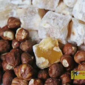 Hazelnut turkish delight with Hazelnuts