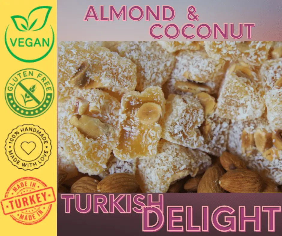 Almond and Coconut Vegan Friendly, Gluten Free and home made with love from Turkey