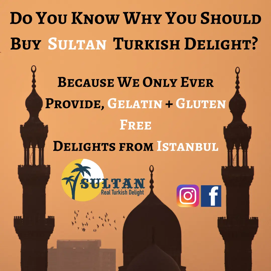 Sultan Delights Turkish Delight Vegan friendly from Istanbul